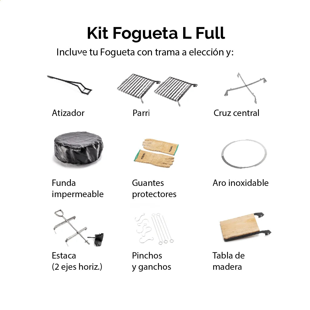 Contenido del Kit Full para Fogueta L Baja